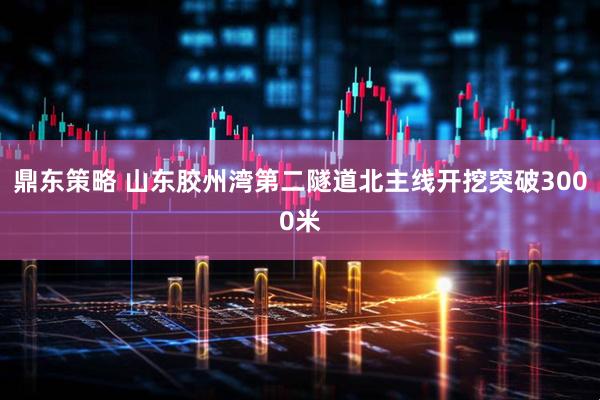 鼎东策略 山东胶州湾第二隧道北主线开挖突破3000米