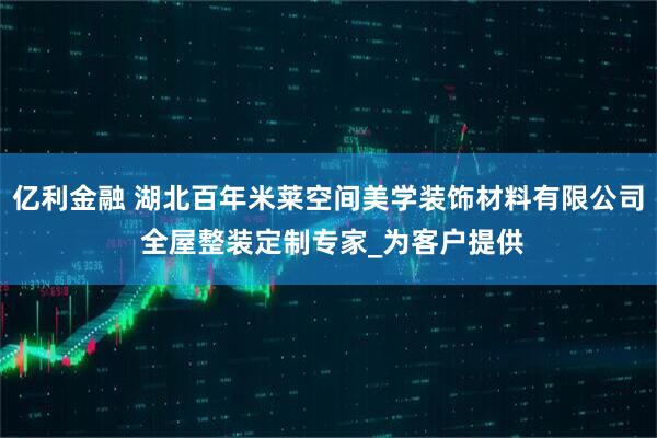 亿利金融 湖北百年米莱空间美学装饰材料有限公司 全屋整装定制专家_为客户提供