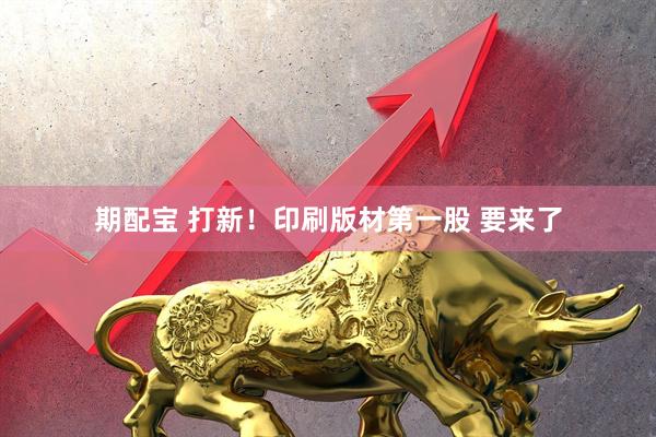 期配宝 打新！印刷版材第一股 要来了